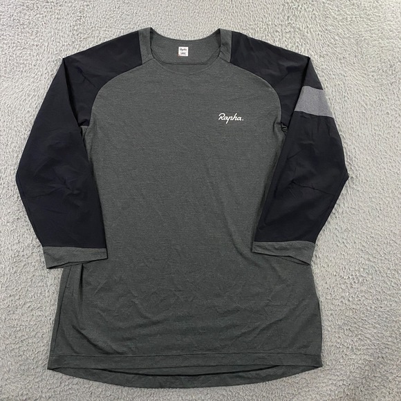 Rapha Trail 3/4 Sleeve Jersey Mens Large Performance Cycling Shirt Quick Dry - Picture 1 of 7